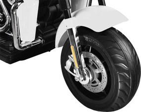 JOKOMISIADA Veľký akumulátorový motorkový chopper pre deti PA0254 biely