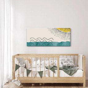 Obraz - Abstraktná maľba pláže N⁰1 (120x50 cm)