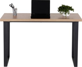 XXXLutz PÍSACÍ STÔL, čierna, farba duba, 120/60/75 cm Livetastic - Online Only kancelárie - 002798017601