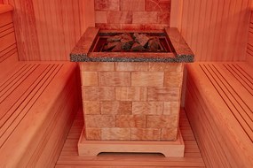 M-SPA - Suchá sauna s kamny 300 x 200 x 210 cm 12kW