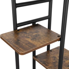 Stojan na květiny Bastian 120 cm černý/hnědý