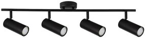 Candellux Čierne stropné svietidlo Colly pre žiarovku 4x GU10 94-01641
