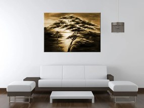 Gario Ručne maľovaný obraz Silné stromy Rozmery: 70 x 100 cm