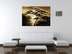 Gario Ručne maľovaný obraz Silné stromy Rozmery: 120 x 80 cm