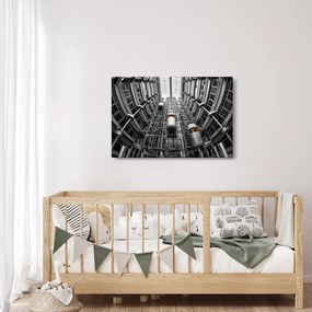 Obraz výťahu v budove (90x60 cm)
