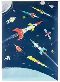 Detská dekorácia Glow in the Dark Space Age – Rex London