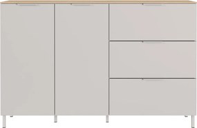 Krémová matná komoda 151x98x40 cm Savoca – Germania