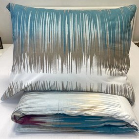 Obliečky flanelové Blue Lines TiaHome - 1x Vankúš 90x70cm, 1x Paplón 140x200cm
