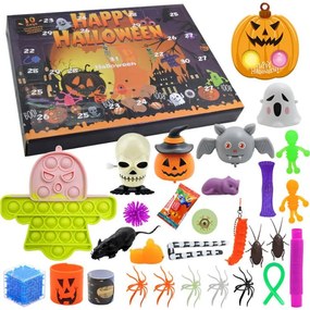 Lean Toys Halloweensky kalendár – Súprava hračiek