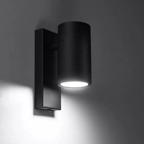 Sollux SL.1077 - Nástenné svietidlo UTTI 1xGU10/40W/230V čierna