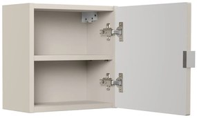 Závěsná horní koupelnová skříňka Bella Cashmere 1DQ kašmírová