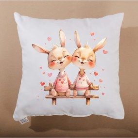 Dekoratívny vankúš Bunny Together 40x40 cm EMI