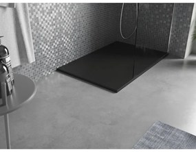 Mexen Bert, SMC obdĺžniková sprchová vanička 90 x 80 cm, čierna, 4K708090