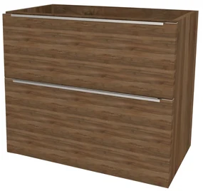 Mereo, Mereo Mailo, kúpeľňová skrinka 61 cm, chróm madlo, Multidecor, Orech Pacifik tabákový, MER-CN590SOPT2