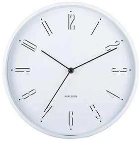 Karlsson 5988WH dizajnové nástenné hodiny biela, p. 30 cm