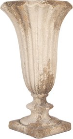 Béžový antik dekoračný kvetináč čaše v barokovom štýle Baroque – Ø 33*58 cm