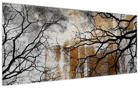 Obraz - Siluety stromov (120x50 cm)