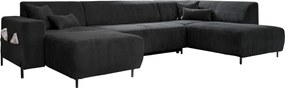XXXLutz SEDACIA SÚPRAVA, textil, tmavosivá MID.YOU - Sedačky - 001454003127