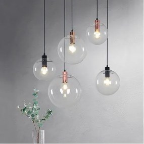 Toolight - Závesné svietidlo Lassi 20+25+30 cm APP309-3C, čierna, OSW-00341