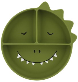 Detský silikónový tanier s prísavkou Mr. Dino
