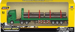 Nákladné auto na prepravu dreva Kov Huina 1:50 Zelená