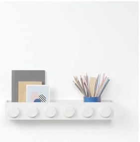 Detská biela nástenná polička LEGO® Sleek