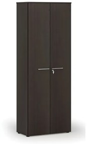 Kancelárska skriňa s dverami PRIMO WOOD, 2128 x 800 x 420 mm, wenge