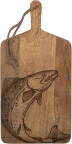 Drevená servírovacia doštička s rybou Wood Fish - 25*2*50 cm