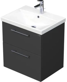 Kúpeľňová skrinka s umývadlom Intedoor SANTE antracit matný 60 x 65 x 45 cm SA 60 2Z A3396