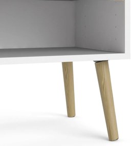 Biely/v prírodnej farbe nočný stolík Oslo – Tvilum