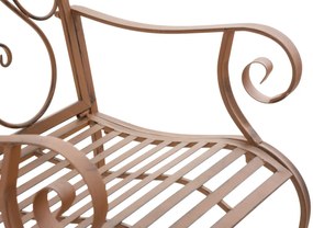Kovová stolička Punjab s područkami (SET 2 ks) - Hnedá antik