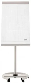 Flipchart Magnetoplan De Luxe 68 x 97 cm, mobilný, sivá / biela