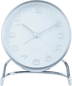KARLSSON Budík Clock Classical biela ∅ 9,5 × 11 cm