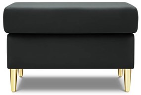 Tmavosivá zamatová podnožka Kyoto – Cosmopolitan Design