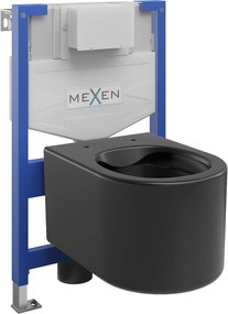 Mexen Fenix XS-F, podomietkový modul a závesné WC Sofia, čierna matná, 6803354XX85