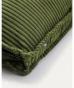 Zelený menčestrový vankúš na gauč Blok – Kave Home