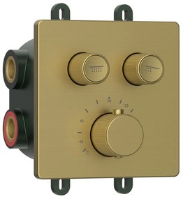 Sapho Sapho, SMARTSELECT podomietková sprchová batéria, box, 2 výstupy, zlatá matná, RP032GB