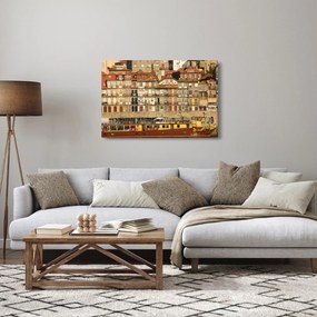 Obraz - Nábrežná štvrť, Portugalsko (90x60 cm)