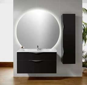 Sapho Sapho, DARA CUT LED podsvietené zrkadlo 20W, ø 100x90cm, vykurovacia fólia, 30562CI