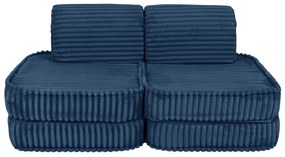 MeowBaby® Churros detská pohovka Basic, Midnight Blue