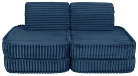 MeowBaby® Churros detská pohovka Basic, Midnight Blue