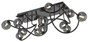 Wofi 9014-1205 - LED Prisadený luster NANCY 12xG9/3,5W/230V čierna/chróm