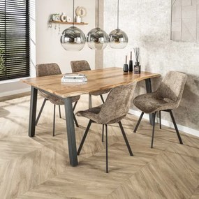 Jedálenský stôl 25-07 180x90cm Drevo Acacia natural - Komfort-nábytok