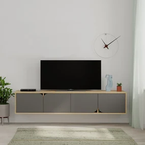 Televizní stolek Houseland Spark dub safírový/antracit