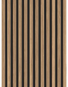 Mexen Lam-B, akustické stenové lamely 275 × 30 cm, HDF doska 4 mm, technická dyha, orech svetlý, S100-275307-3015-017