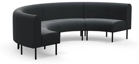 Pohovka VARIETY, vnútorný poloblúk, látka Pod CS, antracit