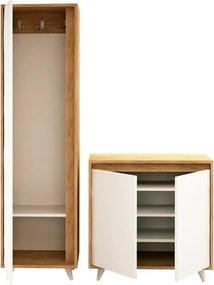 Predsieňová zostava Omnide Oak and White