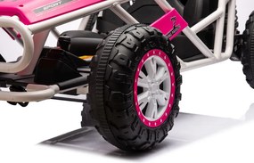 LEAN CARS Elektrické autíčko Buggy A8812 24V, ružové