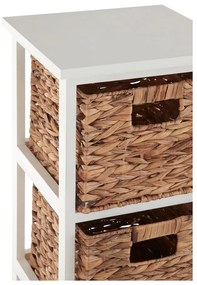 Biely/v prírodnej farbe kúpeľňový regál z masívu paulownie 32x100 cm Padstow – Premier Housewares