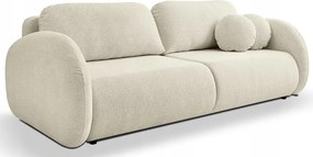 Pohovka trojsedačka Ovalia (béžovosivá čierna)